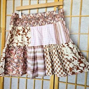 NWT Universal Thread Patchwork Skirt